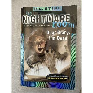 R.L Stine The Nightmare Room Dear Diary I’m Dead 1st Edition Print 2000. New